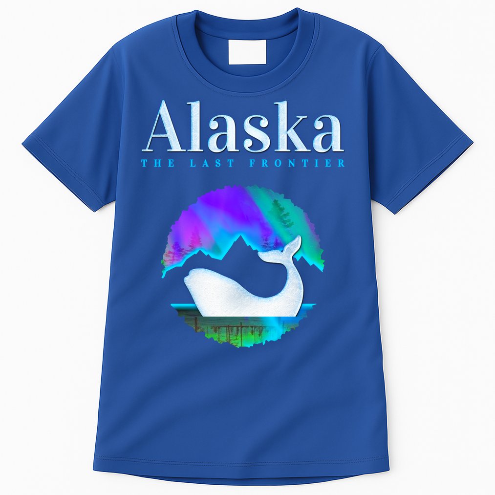 Alaska Northern Lights Orca Whale With Aurora Borealis Meaningful Gift Tall T-Shirt