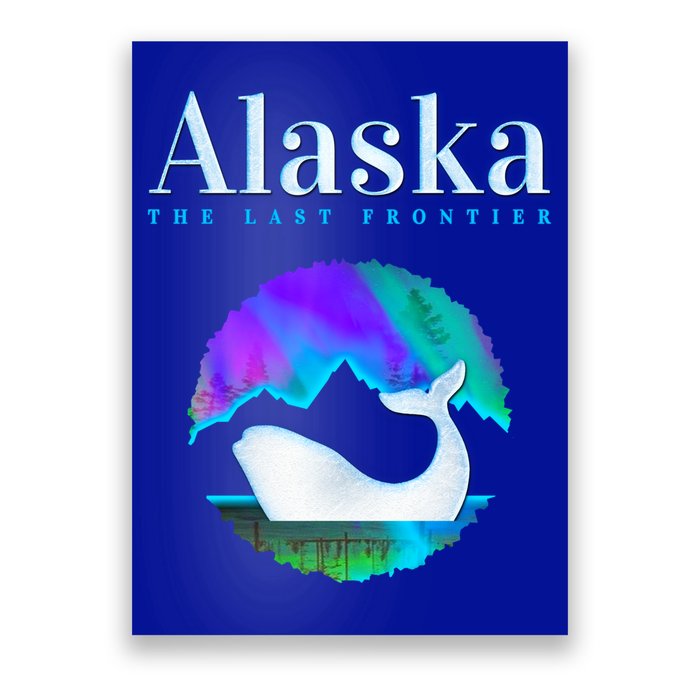 Alaska Northern Lights Orca Whale With Aurora Borealis Meaningful Gift Poster