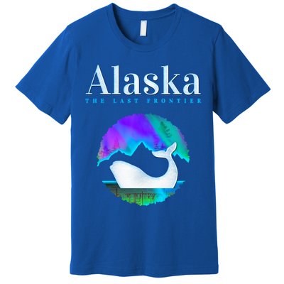Alaska Northern Lights Orca Whale With Aurora Borealis Meaningful Gift Premium T-Shirt