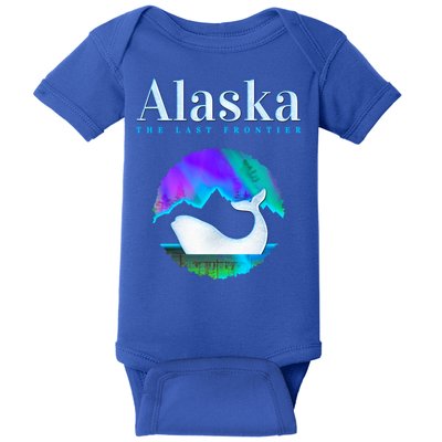 Alaska Northern Lights Orca Whale With Aurora Borealis Meaningful Gift Baby Bodysuit