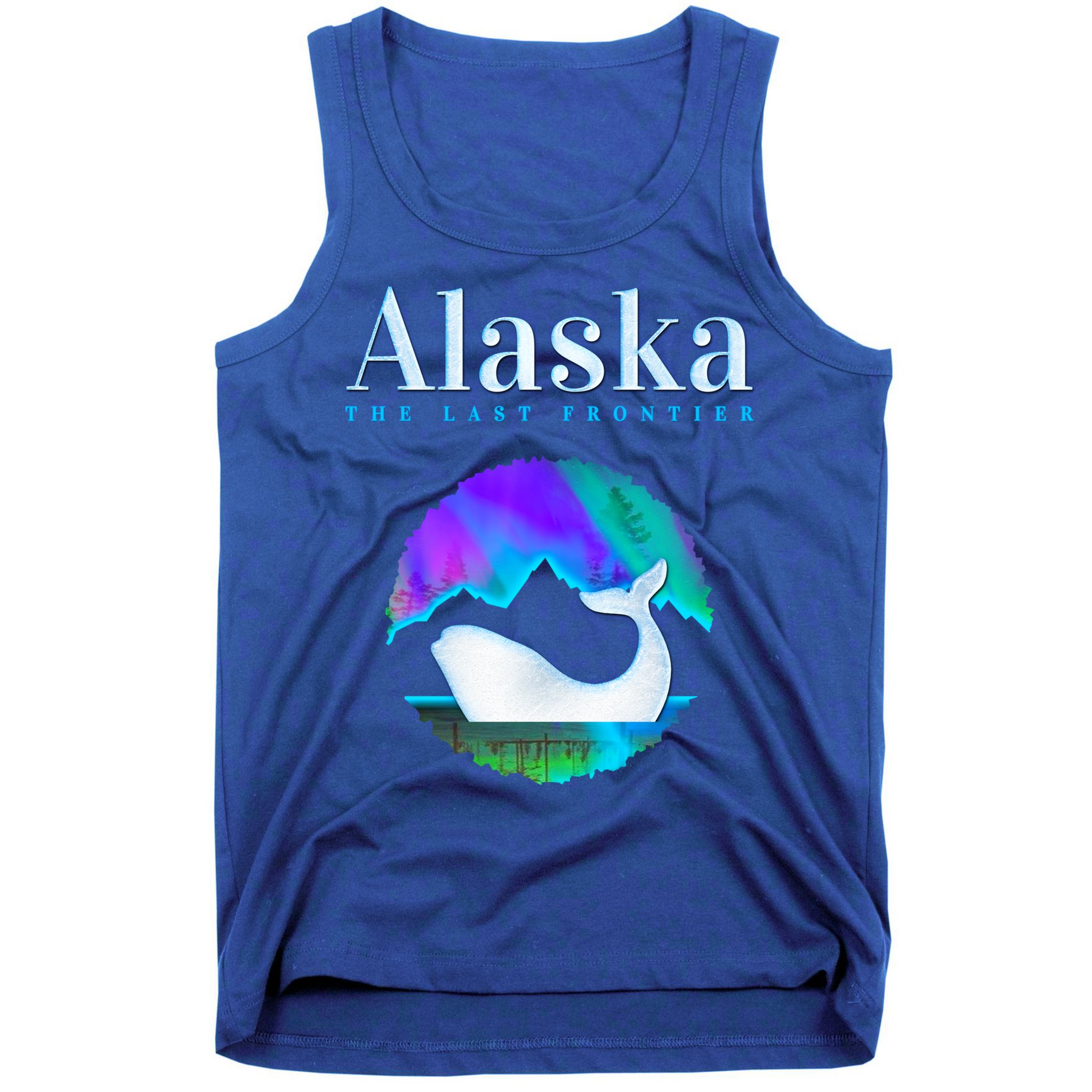 Alaska Northern Lights Orca Whale With Aurora Borealis Meaningful Gift Tank Top