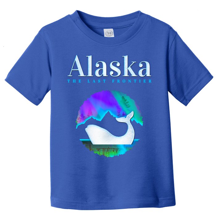 Alaska Northern Lights Orca Whale With Aurora Borealis Meaningful Gift Toddler T-Shirt