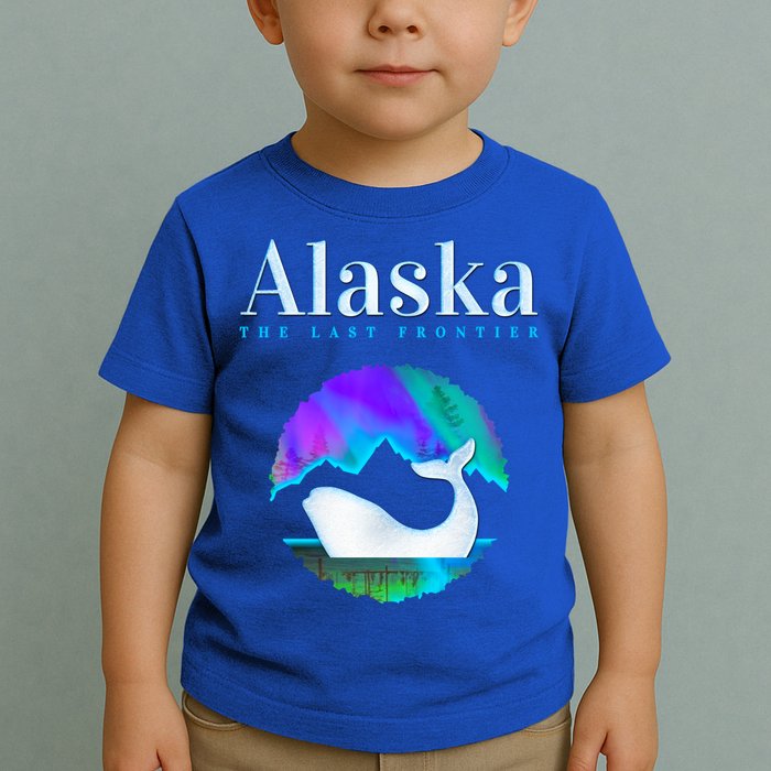 Alaska Northern Lights Orca Whale With Aurora Borealis Meaningful Gift Toddler T-Shirt