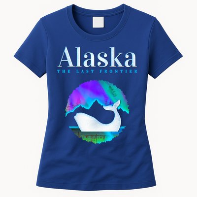 Alaska Northern Lights Orca Whale With Aurora Borealis Meaningful Gift Womens T-Shirt