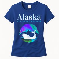 Alaska Northern Lights Orca Whale With Aurora Borealis Meaningful Gift Womens T-Shirt
