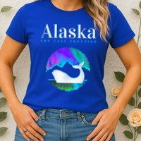 Alaska Northern Lights Orca Whale With Aurora Borealis Meaningful Gift Womens T-Shirt