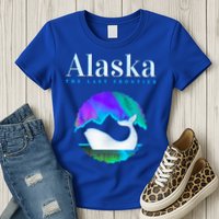 Alaska Northern Lights Orca Whale With Aurora Borealis Meaningful Gift Womens T-Shirt