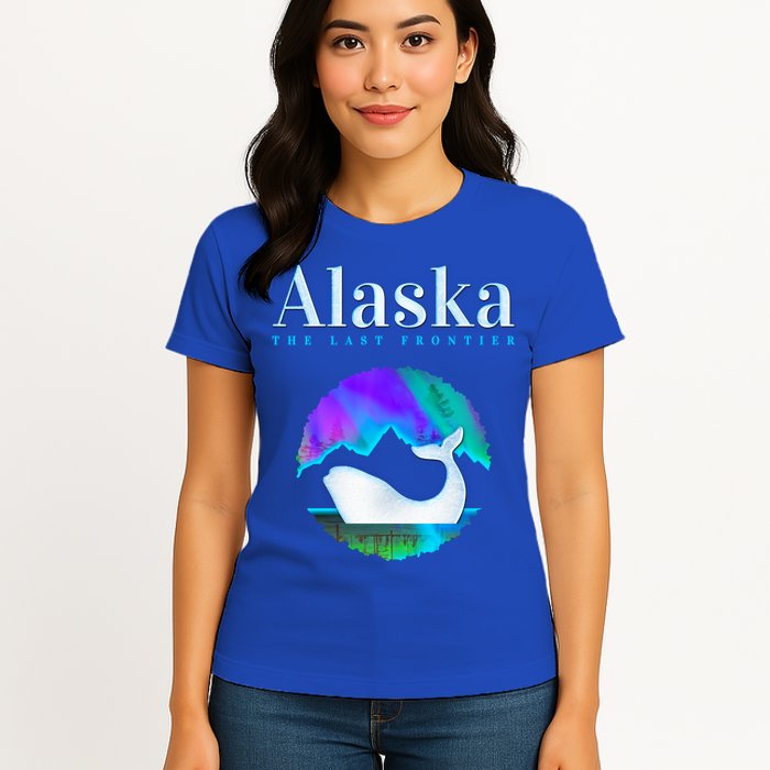 Alaska Northern Lights Orca Whale With Aurora Borealis Meaningful Gift Womens T-Shirt