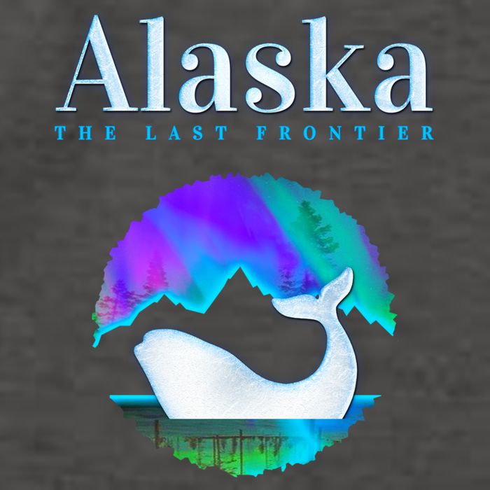 Alaska Northern Lights Orca Whale With Aurora Borealis Meaningful Gift Vector Backpack