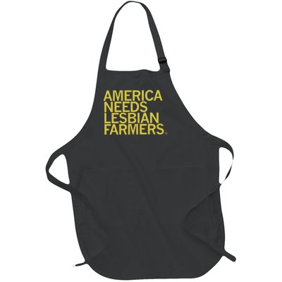 America Needs Lesbian Farmers Full-Length Apron With Pockets