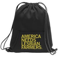 America Needs Lesbian Farmers Sweatshirt Cinch Pack Bag