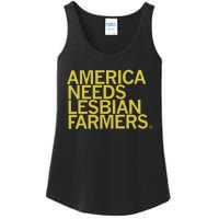 America Needs Lesbian Farmers Ladies Essential Tank