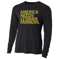 America Needs Lesbian Farmers Cooling Performance Long Sleeve Crew