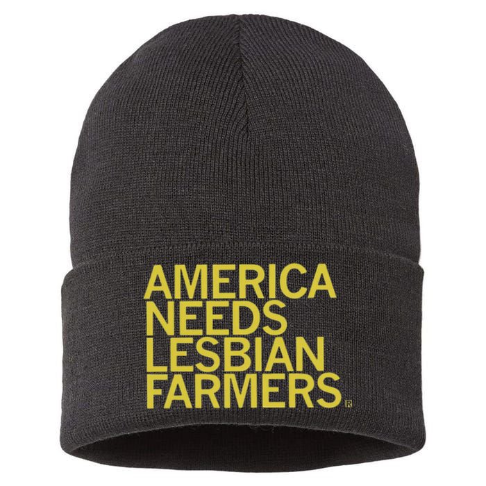 America Needs Lesbian Farmers Sustainable Knit Beanie