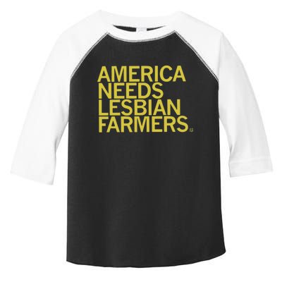 America Needs Lesbian Farmers Toddler Fine Jersey T-Shirt