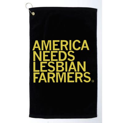 America Needs Lesbian Farmers Platinum Collection Golf Towel