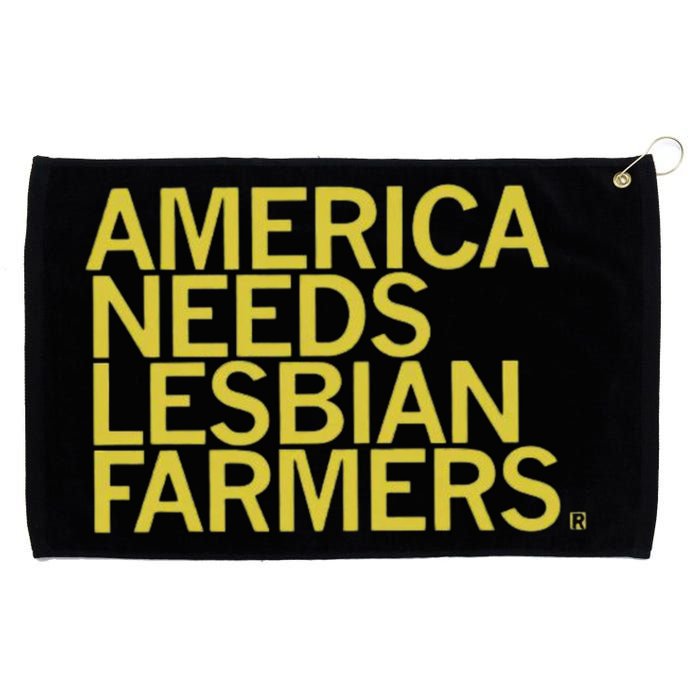 America Needs Lesbian Farmers Grommeted Golf Towel