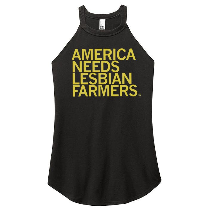 America Needs Lesbian Farmers Women's Perfect Tri Rocker Tank