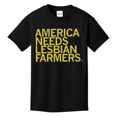 America Needs Lesbian Farmers Kids T-Shirt