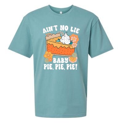 Ain't No Lie Baby Pie Pie Pie Pumpkin Funny Thanksgivin Food Sueded Cloud Jersey T-Shirt