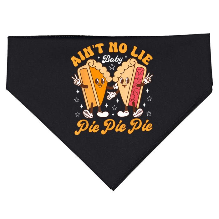 AintS No Lie Baby Pie Thanksgiving Funny Pie Pumpkin Fall USA-Made Doggie Bandana