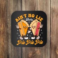 AintS No Lie Baby Pie Thanksgiving Funny Pie Pumpkin Fall Coaster