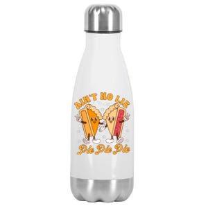 AintS No Lie Baby Pie Thanksgiving Funny Pie Pumpkin Fall Stainless Steel Insulated Water Bottle