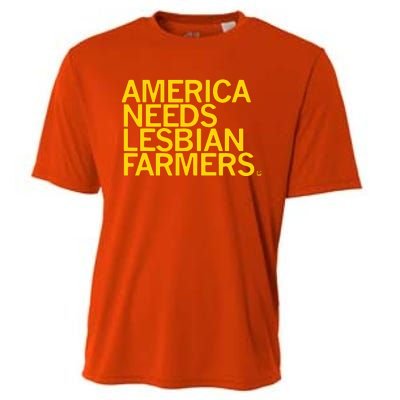 America Needs Lesbian Farmers Cooling Performance Crew T-Shirt