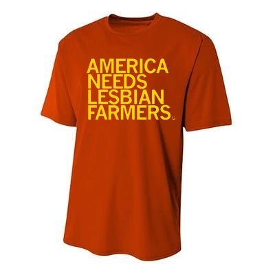 America Needs Lesbian Farmers Performance Sprint T-Shirt