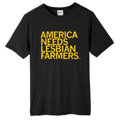 America Needs Lesbian Farmers Tall Fusion ChromaSoft Performance T-Shirt