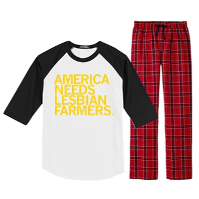 America Needs Lesbian Farmers Raglan Sleeve Pajama Set