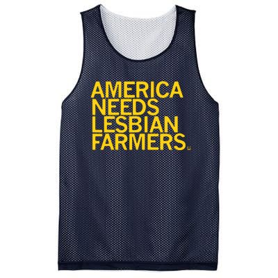 America Needs Lesbian Farmers Mesh Reversible Basketball Jersey Tank