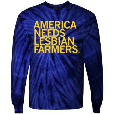 America Needs Lesbian Farmers Tie-Dye Long Sleeve Shirt