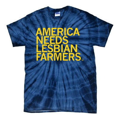 America Needs Lesbian Farmers Tie-Dye T-Shirt