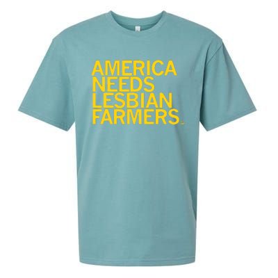 America Needs Lesbian Farmers Sueded Cloud Jersey T-Shirt