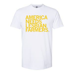 America Needs Lesbian Farmers Softstyle CVC T-Shirt