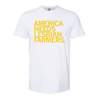 America Needs Lesbian Farmers Softstyle CVC T-Shirt