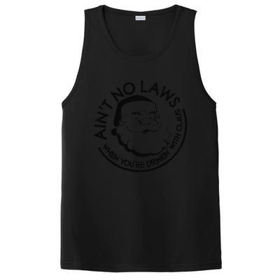 Aint No Laws When Youre Drinking With Claus Christmas July PosiCharge Competitor Tank