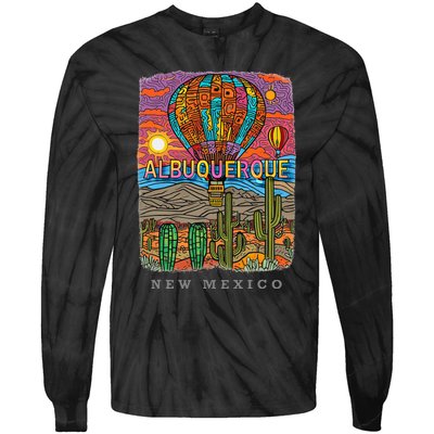 Albuquerque New Mexico Nm Desert Oasis Sd528 Tie-Dye Long Sleeve Shirt