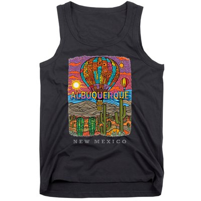 Albuquerque New Mexico Nm Desert Oasis Sd528 Tank Top