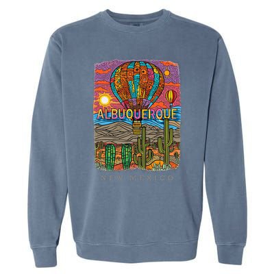 Albuquerque New Mexico Nm Desert Oasis Sd528 Garment-Dyed Sweatshirt