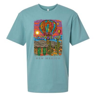 Albuquerque New Mexico Nm Desert Oasis Sd528 Sueded Cloud Jersey T-Shirt