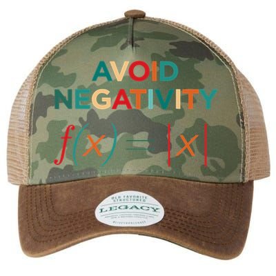 Avoid Negativity Math Equation Funny Math Teacher Legacy Tie Dye Trucker Hat