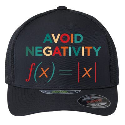 Avoid Negativity Math Equation Funny Math Teacher Flexfit Unipanel Trucker Cap