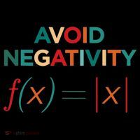 Avoid Negativity Math Equation Funny Math Teacher Backpack