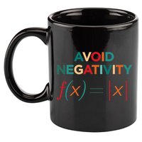 Avoid Negativity Math Equation Funny Math Teacher 11oz C Handle Ceramic Mug