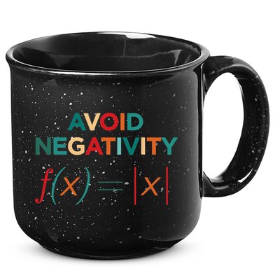 Avoid Negativity Math Equation Funny Math Teacher 15oz Campfire Ceramic Mug
