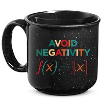 Avoid Negativity Math Equation Funny Math Teacher 15oz Campfire Ceramic Mug