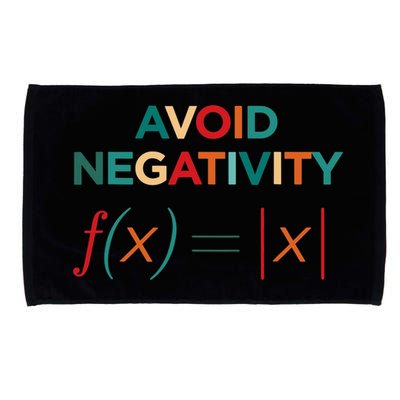 Avoid Negativity Math Equation Funny Math Teacher Microfiber Hand Towel