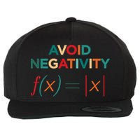 Avoid Negativity Math Equation Funny Math Teacher Wool Snapback Cap